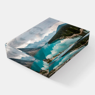 water | Moraine Lake Alberta Canada Paperweight