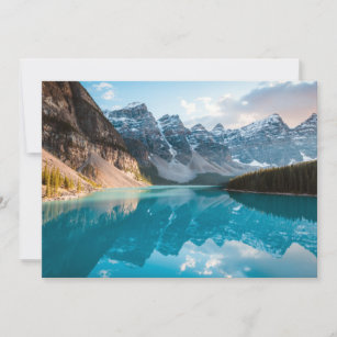 Water   Moraine Lake Banff National Park Canada Thank You Card