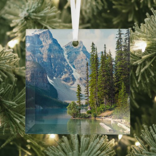 Water  Moraine Lake Canada Glass Ornament