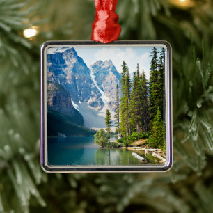 Water   Moraine Lake, Canada Metal Ornament