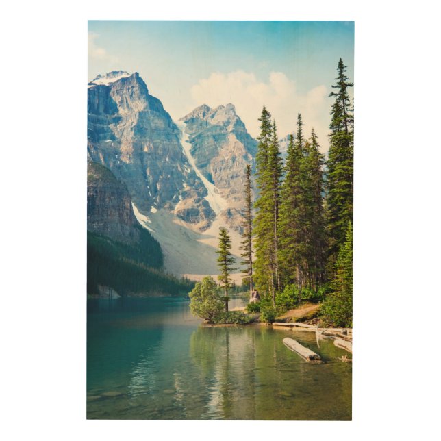 Water | Moraine Lake, Canada Wood Wall Art (Front)