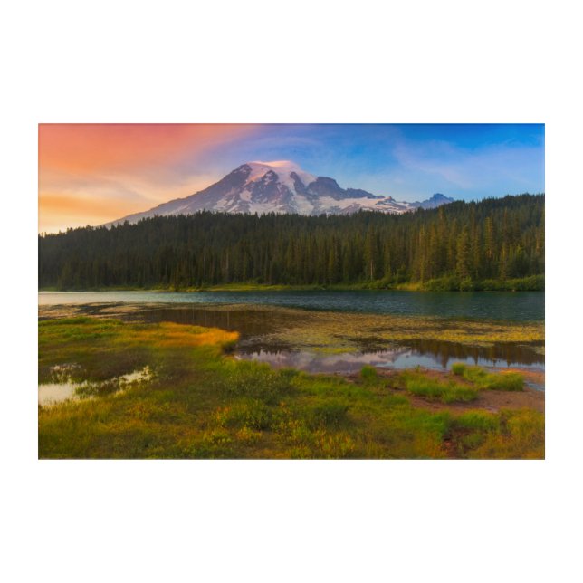 Water | Mt. Rainier National Park, Washington Acrylic Print (Front)