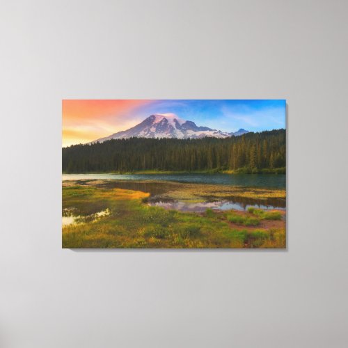 Water  Mt Rainier National Park Washington Canvas Print