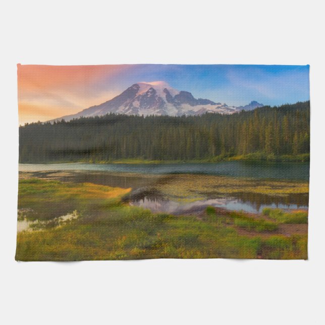 Water | Mt. Rainier National Park, Washington Kitchen Towel (Horizontal)