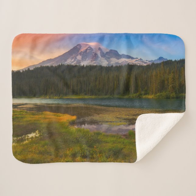Water | Mt. Rainier National Park, Washington Sherpa Blanket (Front (Horizontal))