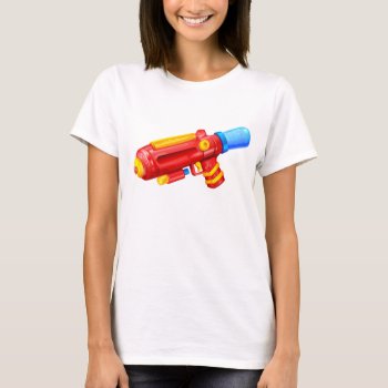 Water Nerf Soaker Toy Gun  Summer Tshirt by funny_tshirt at Zazzle