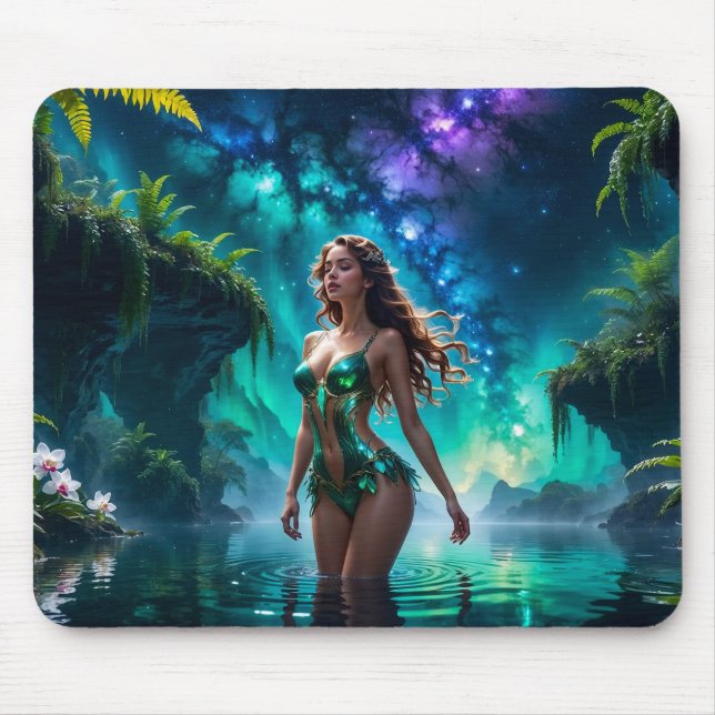 Water Nymph of the Galactic Lake Mouse Pad (Front)