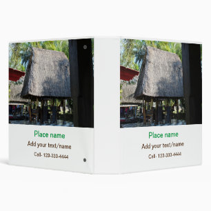 water ocean beach photo add name text place summer 3 ring binder