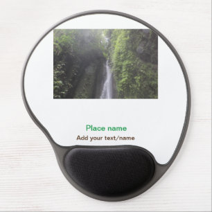 water ocean beach photo add name text place summer gel mouse pad