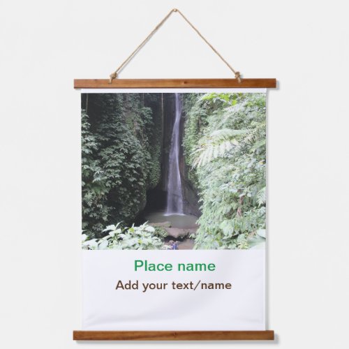 water ocean beach photo add name text place summer hanging tapestry