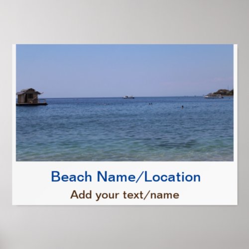 water ocean beach photo add name text place summer holder