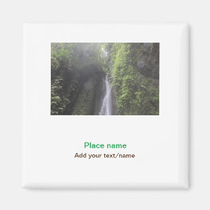 water ocean beach photo add name text place summer magnet