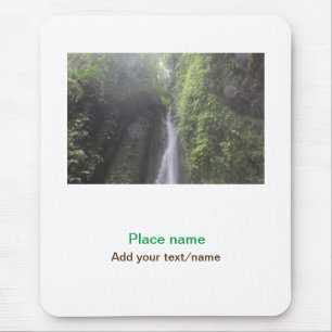 water ocean beach photo add name text place summer mouse pad