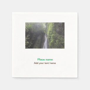 water ocean beach photo add name text place summer napkins