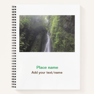 water ocean beach photo add name text place summer notebook