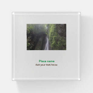 water ocean beach photo add name text place summer paperweight