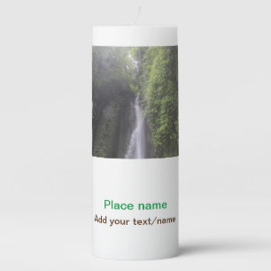 water ocean beach photo add name text place summer pillar candle