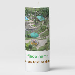 water ocean beach photo add name text place summer pillar candle