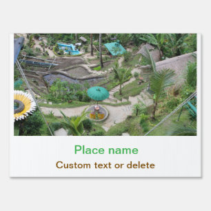 water ocean beach photo add name text place summer sign