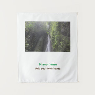 water ocean beach photo add name text place summer tapestry