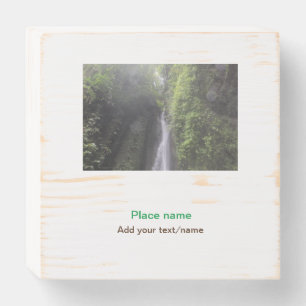 water ocean beach photo add name text place summer wooden box sign