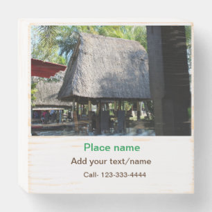 water ocean beach photo add name text place summer wooden box sign