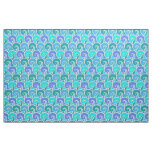 Water Ocean Waves in Blue Nautical Beach Pattern Fabric