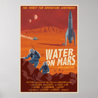 Water on Mars Poster