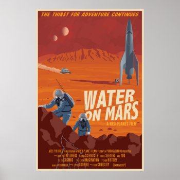 Water On Mars Poster by stevethomas at Zazzle