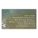 Water on the Beach I Abstract Nature Photography Business Card Magnet
