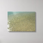 Water on the Beach I Abstract Nature Photography Canvas Print