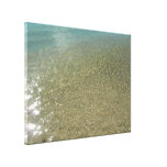 Water on the Beach I Abstract Nature Photography Canvas Print