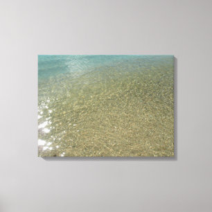 Water on the Beach I Abstract Nature Photography Canvas Print