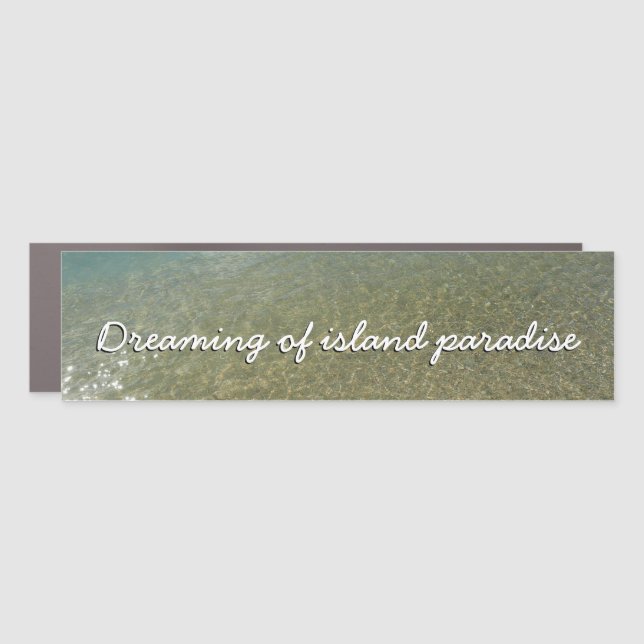 Water on the Beach I Abstract Nature Photography Car Magnet (Front)