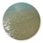 Water on the Beach I Abstract Nature Photography Ceramic Knob