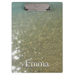 Water on the Beach I Abstract Nature Photography Clipboard