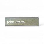 Water on the Beach I Abstract Nature Photography Desk Name Plate