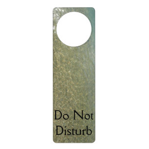 Water on the Beach I Abstract Nature Photography Door Hanger