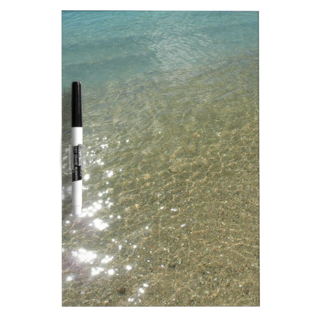 Water on the Beach I Abstract Nature Photography Dry-Erase Board (Front)