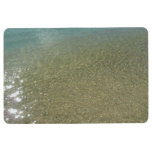 Water on the Beach I Abstract Nature Photography Floor Mat