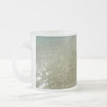 Water on the Beach I Abstract Nature Photography Frosted Glass Coffee Mug