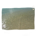 Water on the Beach I Abstract Nature Photography Golf Towel