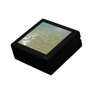 Water on the Beach I Abstract Nature Photography Jewelry Box