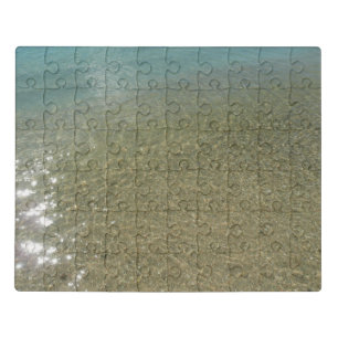 Water on the Beach I Abstract Nature Photography Jigsaw Puzzle