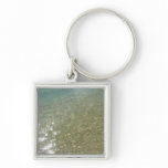 Water on the Beach I Abstract Nature Photography Keychain