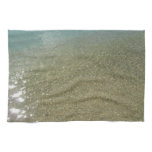 Water on the Beach I Abstract Nature Photography Kitchen Towel