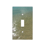 Water on the Beach I Abstract Nature Photography Light Switch Cover