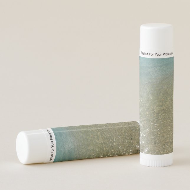 Water on the Beach I Abstract Nature Photography Lip Balm (Front)