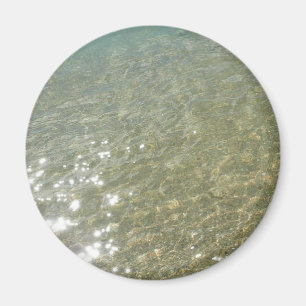 Water on the Beach I Abstract Nature Photography Magnet