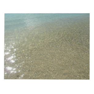 Water on the Beach I Abstract Nature Photography Notepad